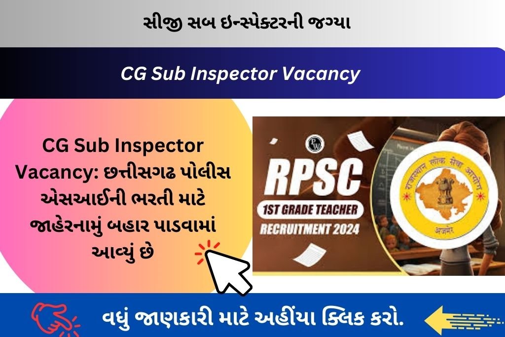 RPSC 1st Grade Vacancy