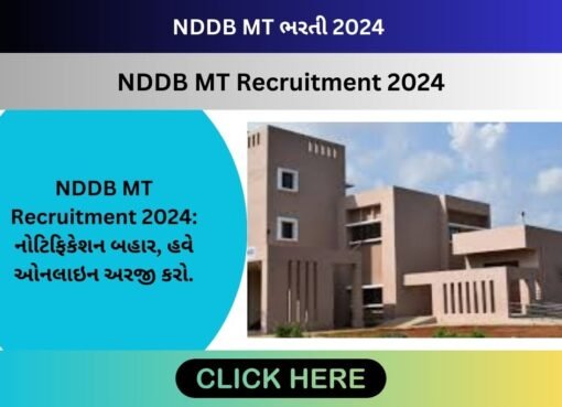 NDDB MT Recruitment 2024