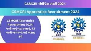 CSMCRI Apprentice Recruitment 2024