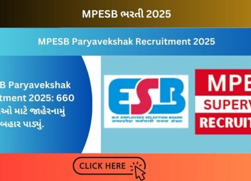 MPESB Paryavekshak Recruitment 2025