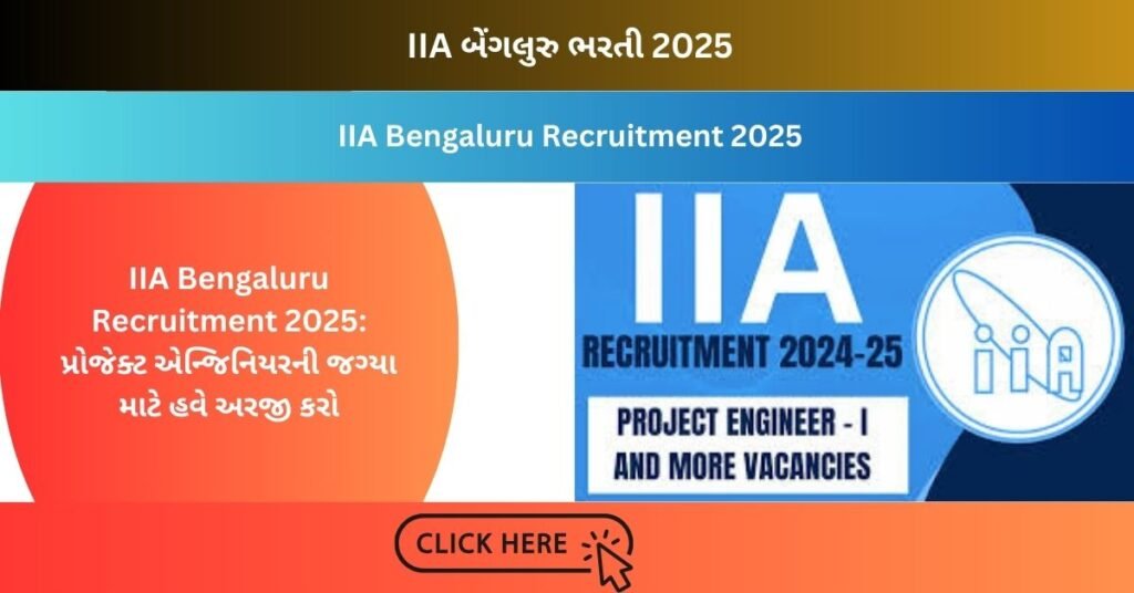 IIA Bengaluru Recruitment 2025