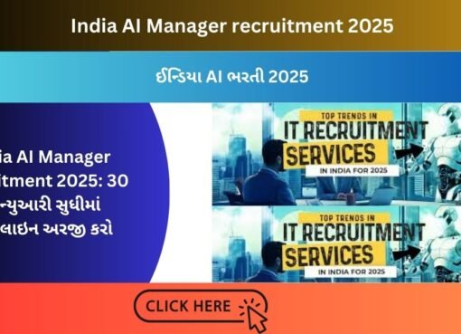 India AI Manager recruitment 2025